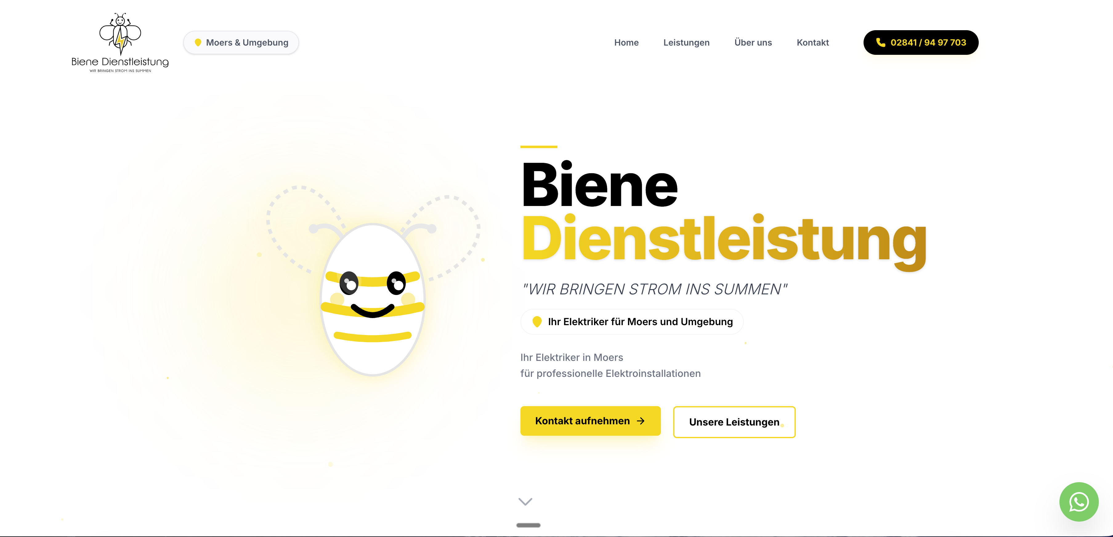 Biene Dienstleistung — Website von Skyline
